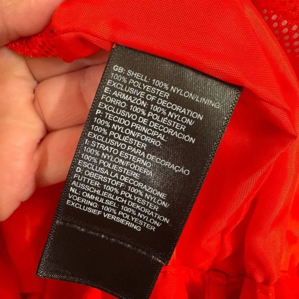 The North Face Resolve 2 Dryvent Red Orange Men's Rain Wind Proof‎ Jacket Small